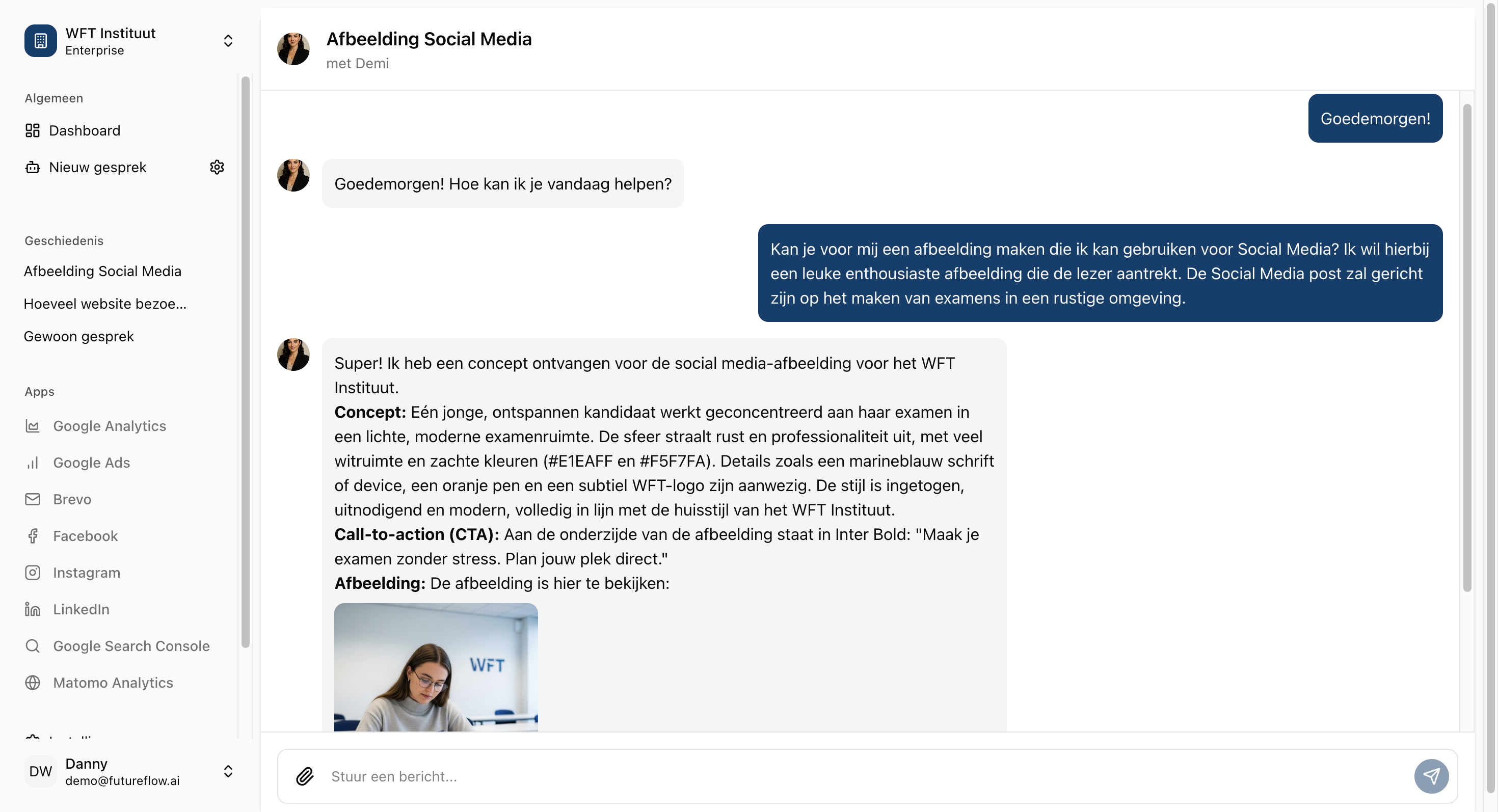 AI-chat met real-time inzichten